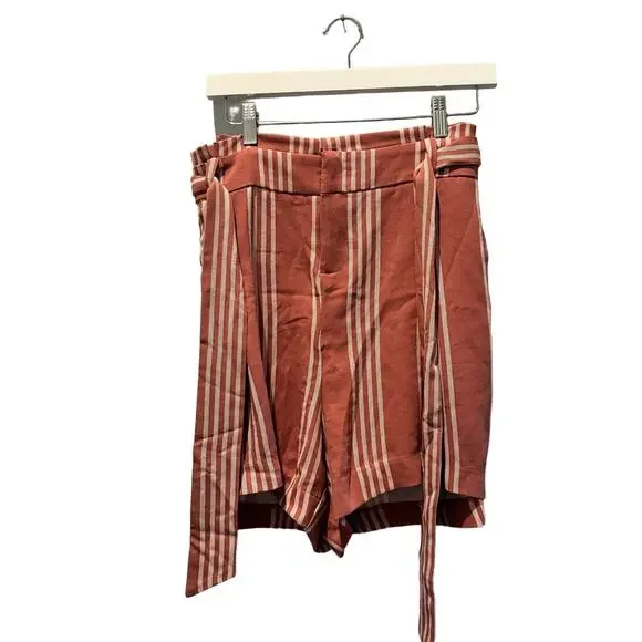 Torrid Womens Beachy Pink/Red Striped Shorts | Size 16 - Picture 2 of 9